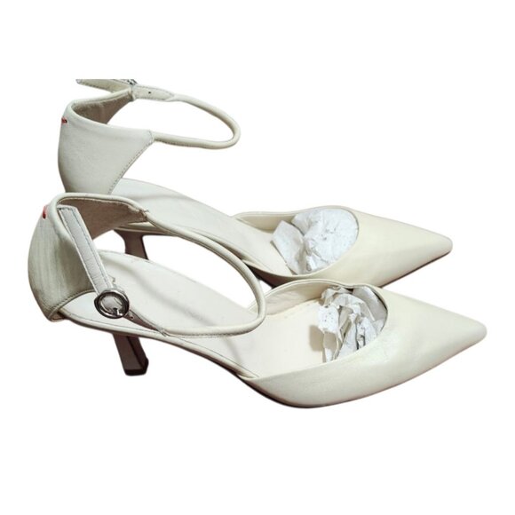 AEYDE Selma cream leather color Pointed Toe Pump Women SIZE EU 38.5/US 7.5 - Picture 5 of 16